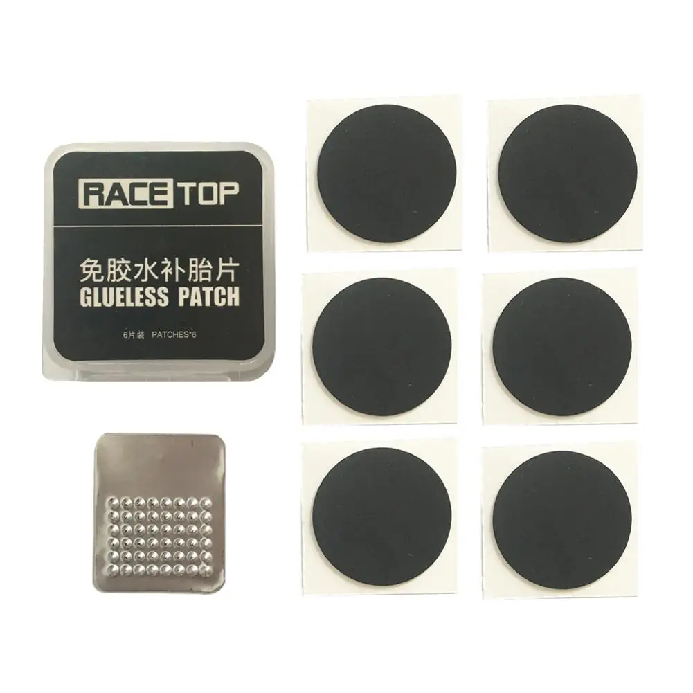 6 шт. набор пластырей для шин без клея быстросохнущая велосипедная труба