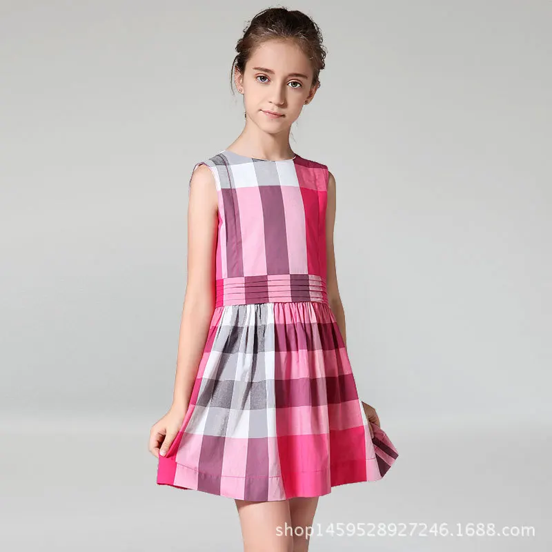 Британский Платье для девочек 2017 летний костюм принцессы Детские праздничные