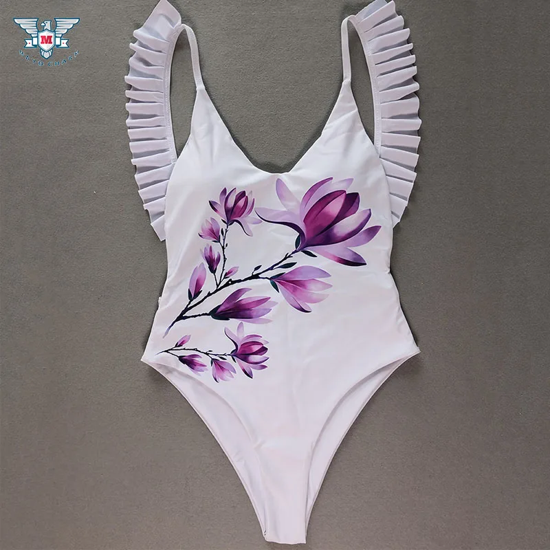 Новый цельный купальный костюм 2019 с открытой спиной Цельный купальник