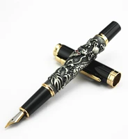 luxury gift pen jinhao metal dragon fountain pen 0 5mm metal ink pens office supplies free shipping