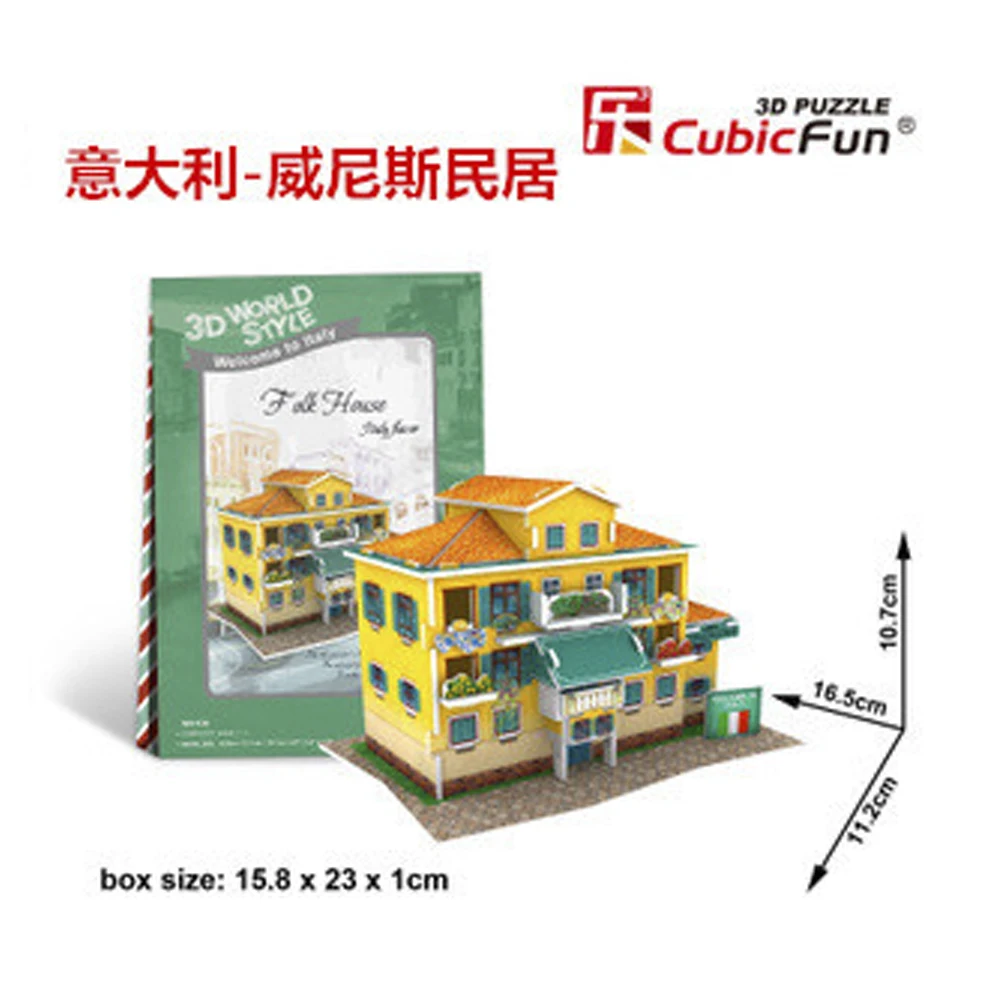3D Пазлы Венецианский народный дом итальянский творческий подарок сделай сам