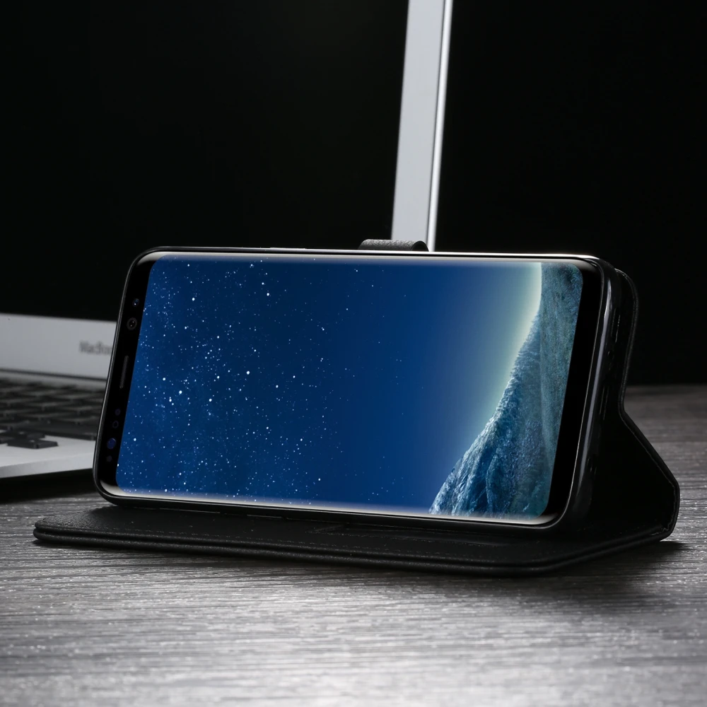 L-FADNUT для samsung S9 чехол S10 S8 Plus бизнес винтажные магнитные застежки для бумажника подставка кожа для samsung Galaxy Note 8 9 чехлы