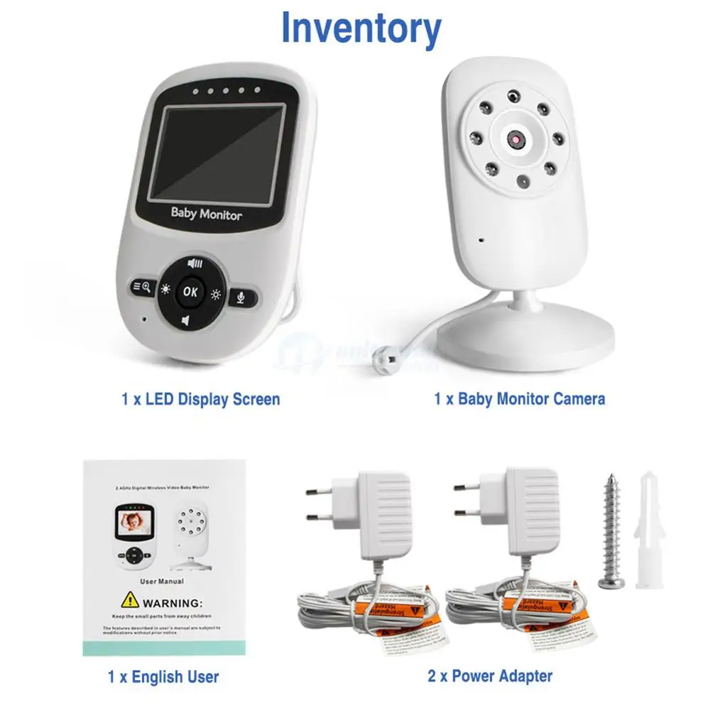 2 4 дюймов ГГц беспроводной видео видеоняни и радионяни цвет камера домофон аудио