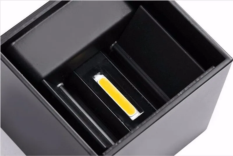 Koop Moderne Kubus Verstelbare Opbouw 7 W 9 W LED Wandlamp Outdoor Waterdichte IP65 Aluminium Wandlampen Tuin Licht Blaker