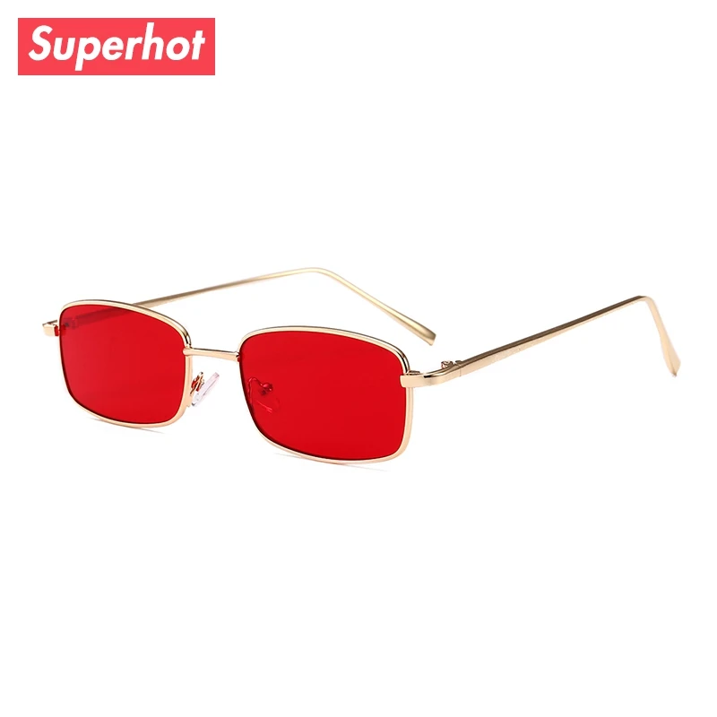 Супергорячие маленькие прямоугольные солнцезащитные очки для женщин женские