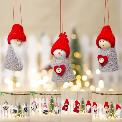 3 шт. рождественские деревянные колышки для кукол поделки всей семьи детские