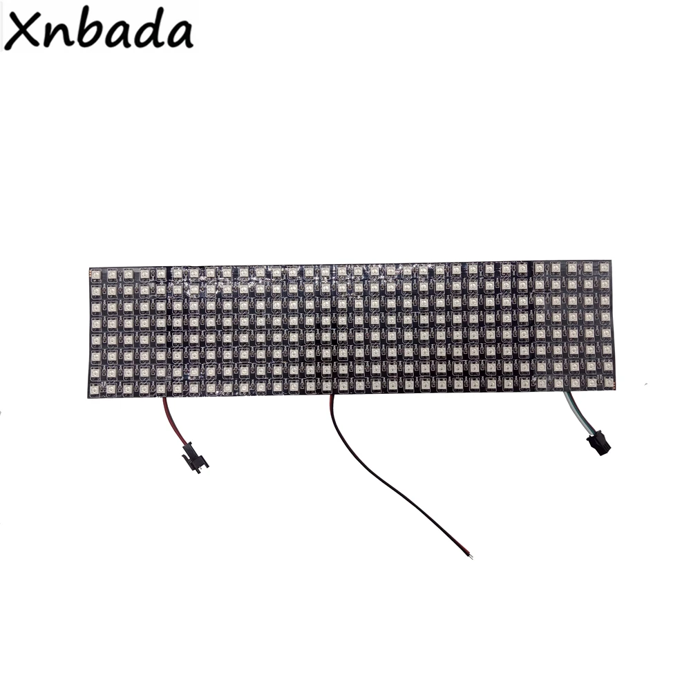 WS2812B светодиодный Панель Экран 8*8,16*16,8*32 Пиксели Гибкий цифровой светодиодный запрограммирован индивидуально адресуемых полный Цвет DC5V