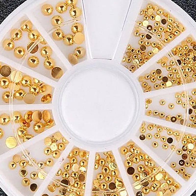 Shellhard смешанные размеры золотые 3D Стразы для ногтей украшения своими руками