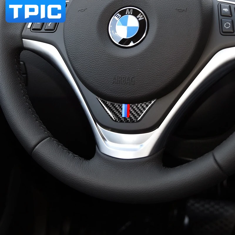 Для BMW E84 X1 2011 2015 Автомобильный интерьер углеродное волокно рулевое колесо