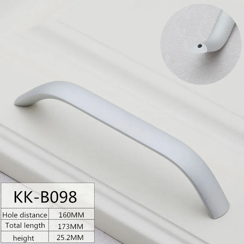 160mm KK& FING, 1 шт., современные алюминиевые ручки для дверей, простые ручки для выдвижных ящиков, для спальни, шкафа, шкафа, кухонного шкафа, ручки и ручки - Цвет: 160mm
