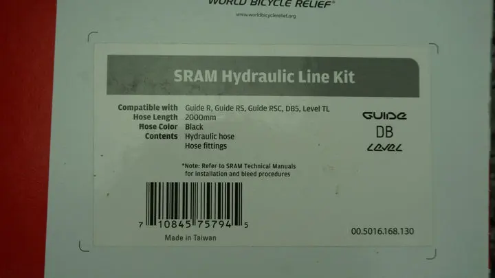 SRAM AVID гидравлическая линия комплект направляющий уровень дБ черный/красный/белый