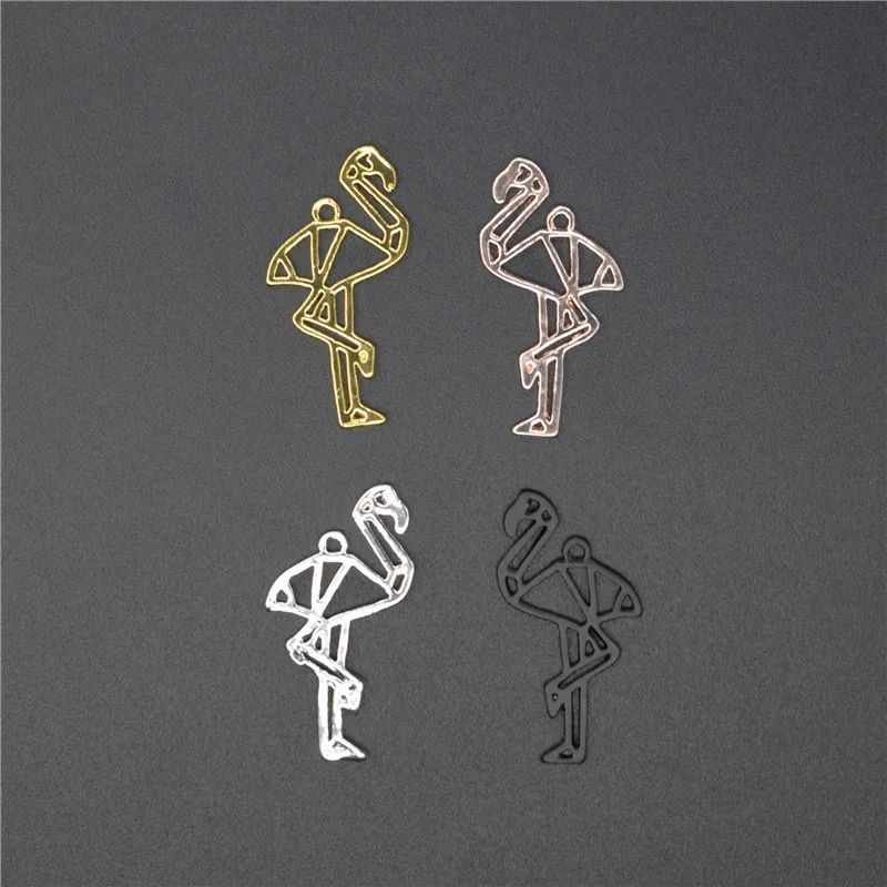 4 цвета Подвески в виде оригами фламинго подвеска ювелирные изделия | Украшения и