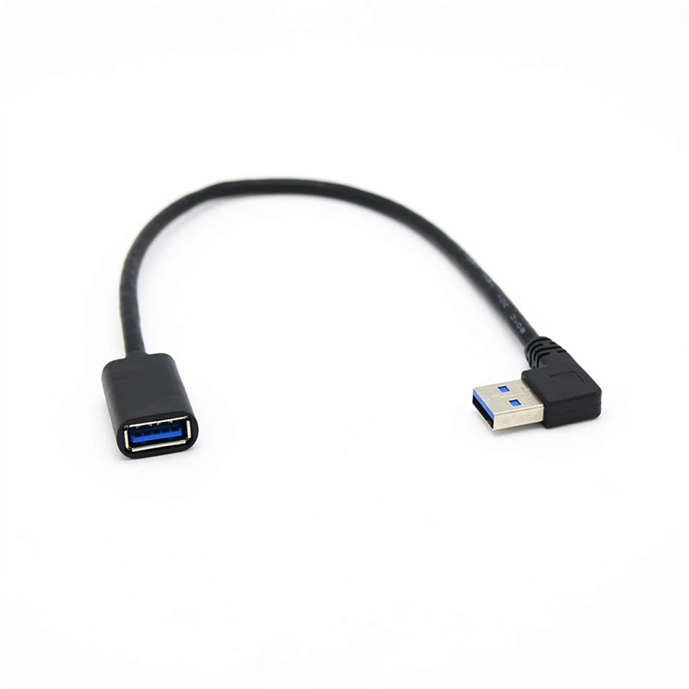 Супер скорость 5 Гбит/с USB кабель для зарядки передачи данных 3 0 удлинитель левый