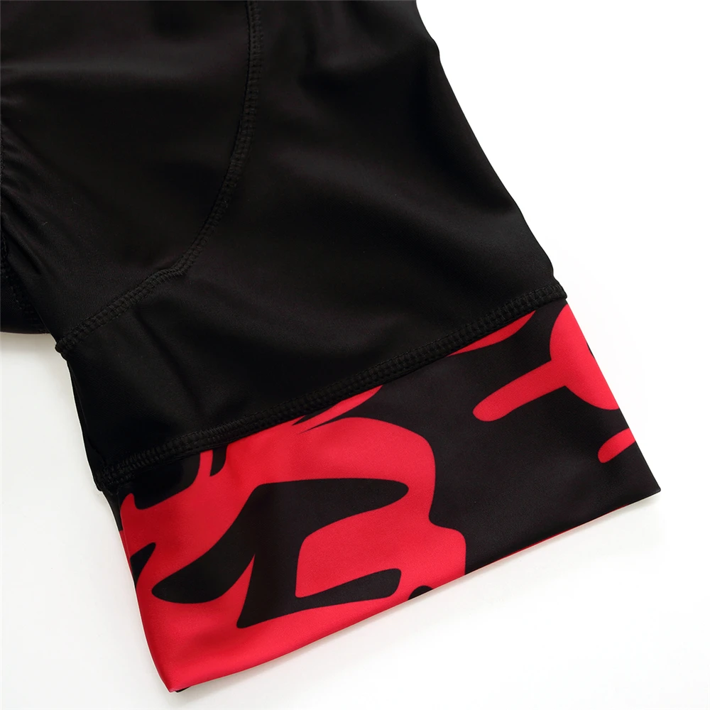 Mission Runway красный узор pro team bicicleta maillot велосипед Велоспорт нагрудник шорты Одежда