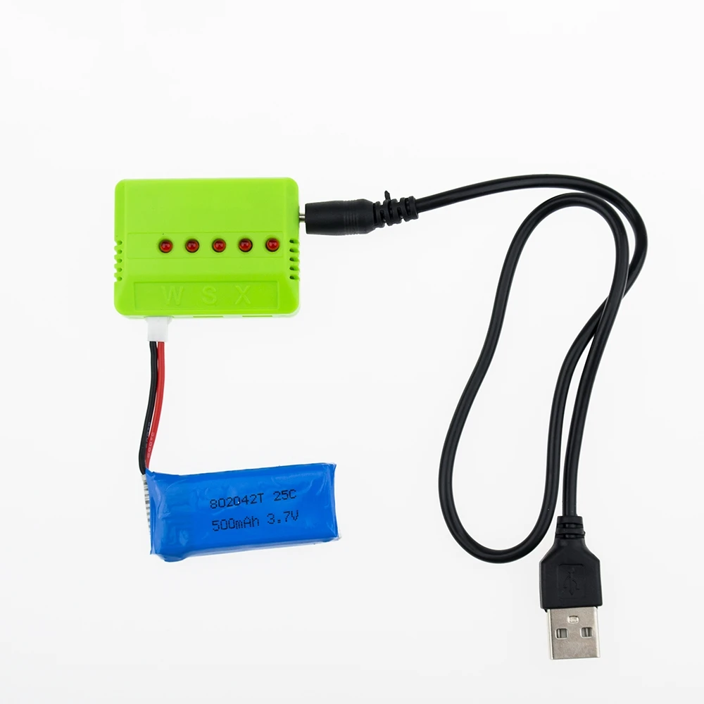 5 шт. 3 7 V 500mAh Li-Po батарея с зарядным устройством для Hubsan H107 H107C JXD385 H107P U816 серии Wltoys