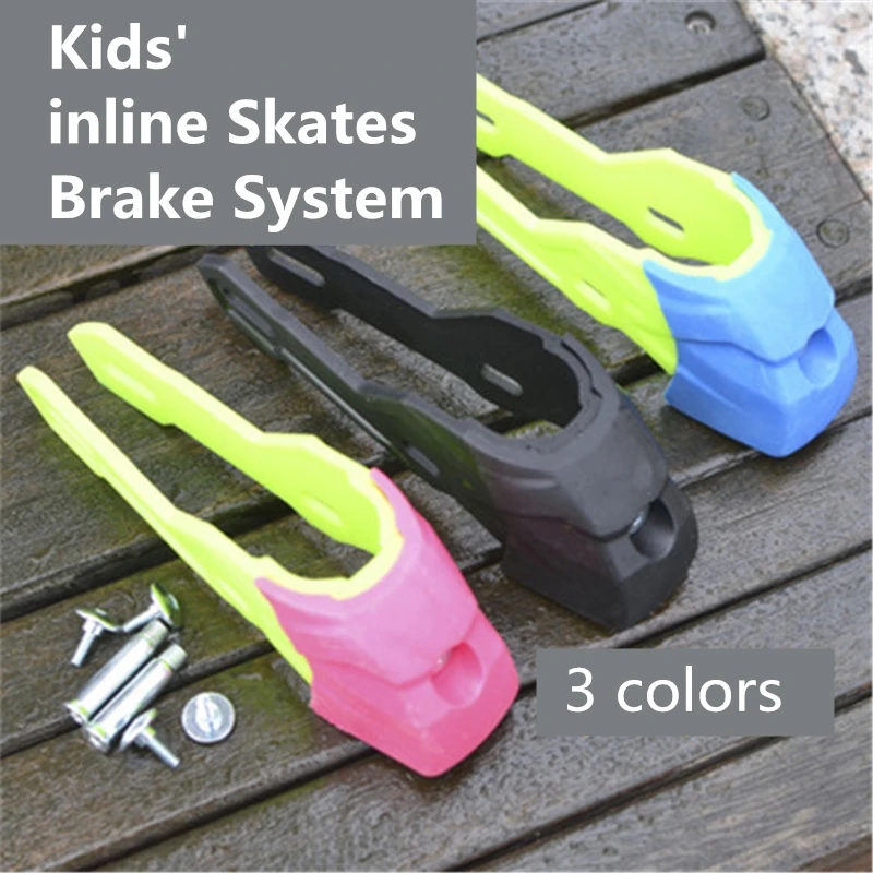 Roller Skate Inline Skates Brake System for 243mm 231mm 219mm Skating Shoes, FSK Slalom Skates Brake Block for SEBA RB PS