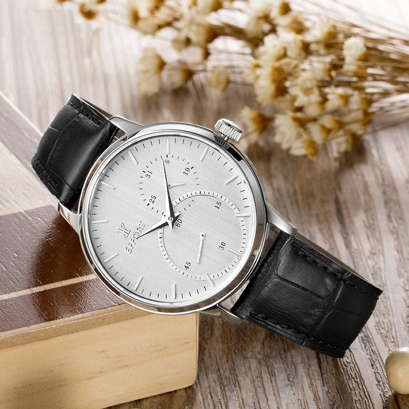 2017 Luxury Men's Watch Fashion Quartz-watch Waterproof Man EFFORT Brand Relojes Hombre Leather Relogios masculinos | Наручные часы
