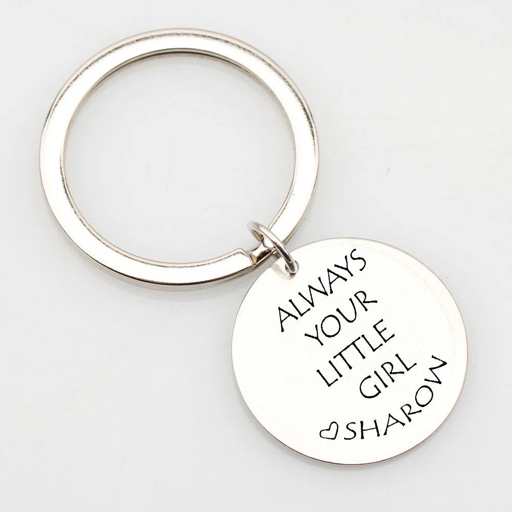 Имя по индивидуальному заказу всегда быть вашей маленькой девочкой Брелки