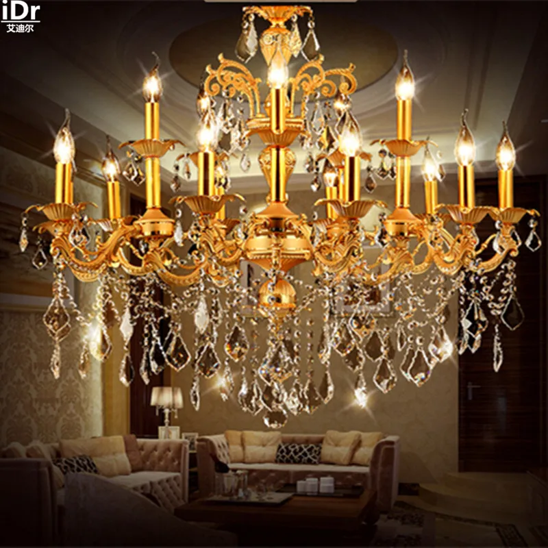 Европейская светодиодная хрустальная лампа для гостиной ресторана спальни