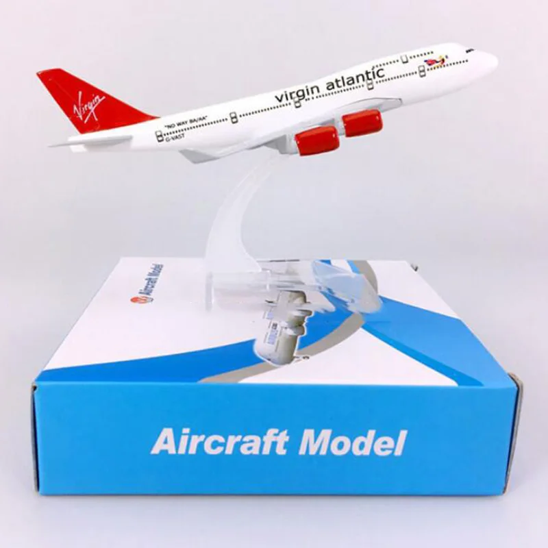 16 см 1:400 Boeing B747-400 модель британская Virgin Atlantic авиакомпания с базой Airbus металлический сплав самолет Коллекция ребенок подарок