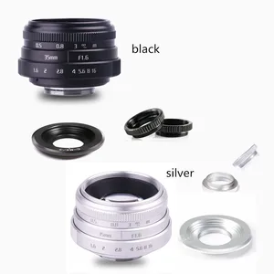 Новое поступление Фуцзянь 35 мм f1.6 C крепление объектив камеры видеонаблюдения II для M43  MFT Крепление камеры и адаптер