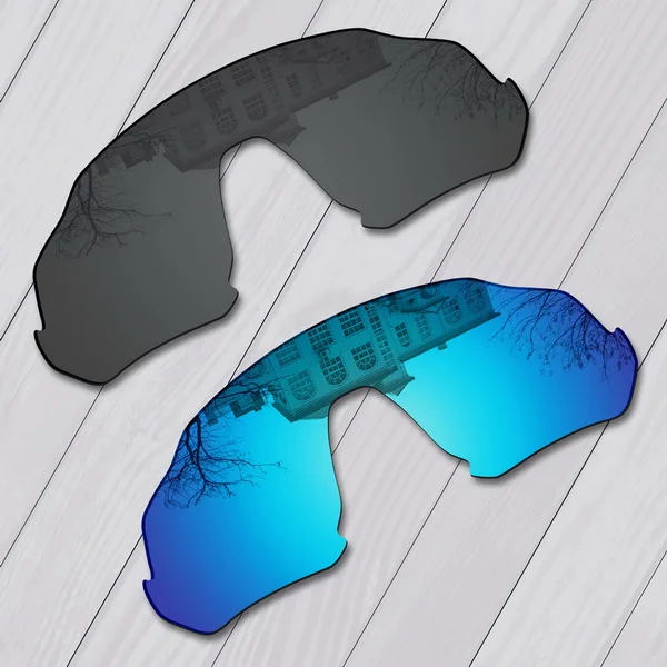 Black-Ice blue E.O.S поляризованные улучшенная замена линз для Oakley полета солнечные очки к куртке-множественный выбор - Цвет линз: Black-Ice blue