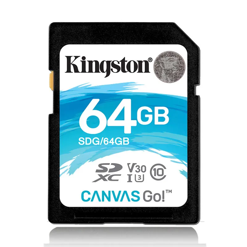 Карта памяти Kingston SD 32 Гб 64 128 ГБ 256 512 SDG SDHC/SDXC Canvas Go HD 4K видеокарты для DSLRs Дронов и
