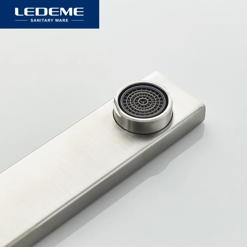 LEDEME смеситель для кухни из нержавеющей стали с поворотом на 360 градусов Смеситель