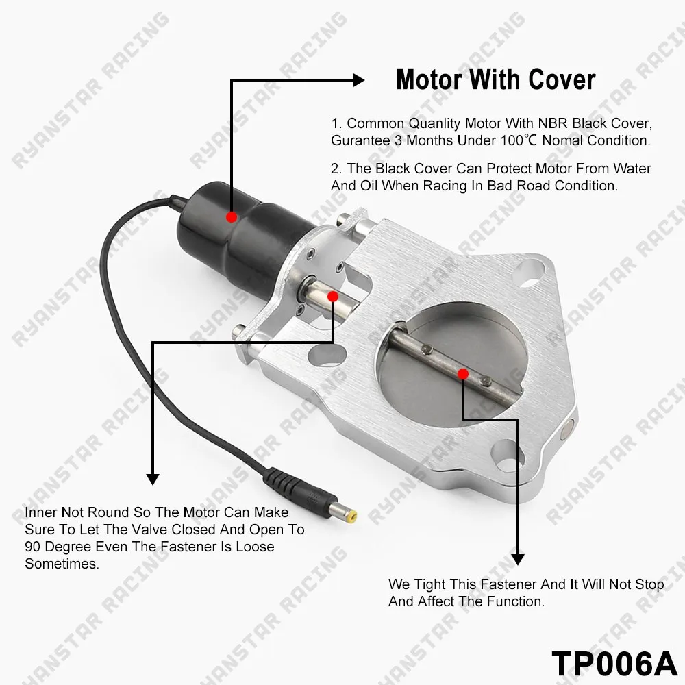 Электрический выхлоп из нержавеющей стали 2 комплекта или 25 5 3 дюйма комплект
