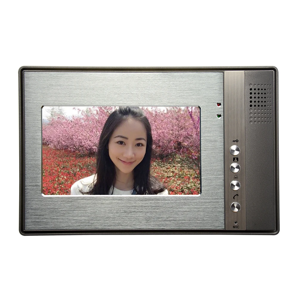 Видеодомофон с ЖК монитором 7 дюймов система видеодомофоном и дверным звонком