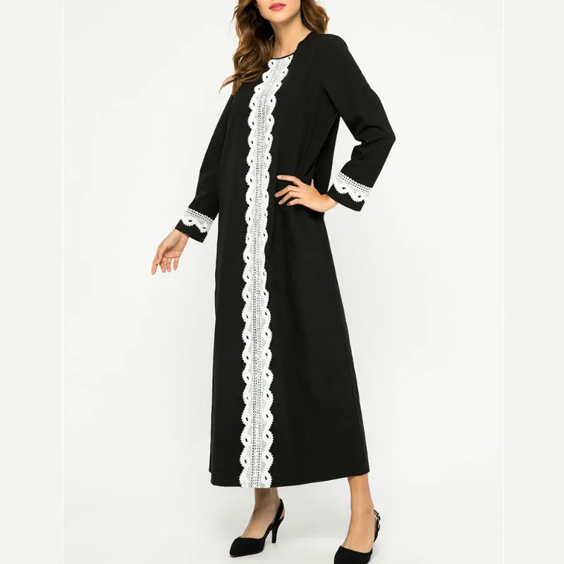 Мусульманские платья летние кружевные Большие размеры Pactwork одежда Офисная