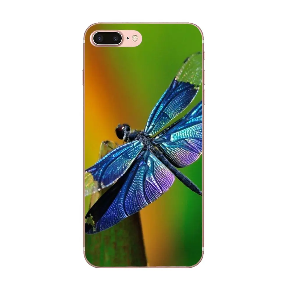 Стрекоза винтажная для Xiaomi Redmi Note 2 3 3S 4 4A 4X 5 5A 6 6A Pro Plus Мягкая силиконовая