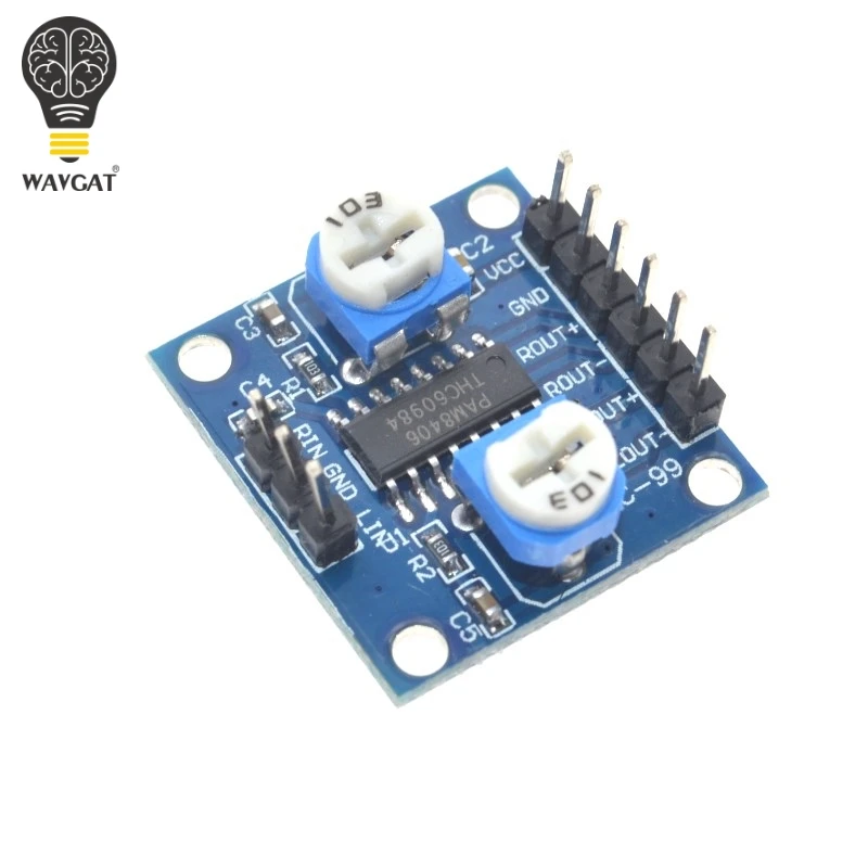 PAM8406 цифровая плата усилителя с регулятором громкости 5Wx2 стерео WAVGAT|digital amplifier