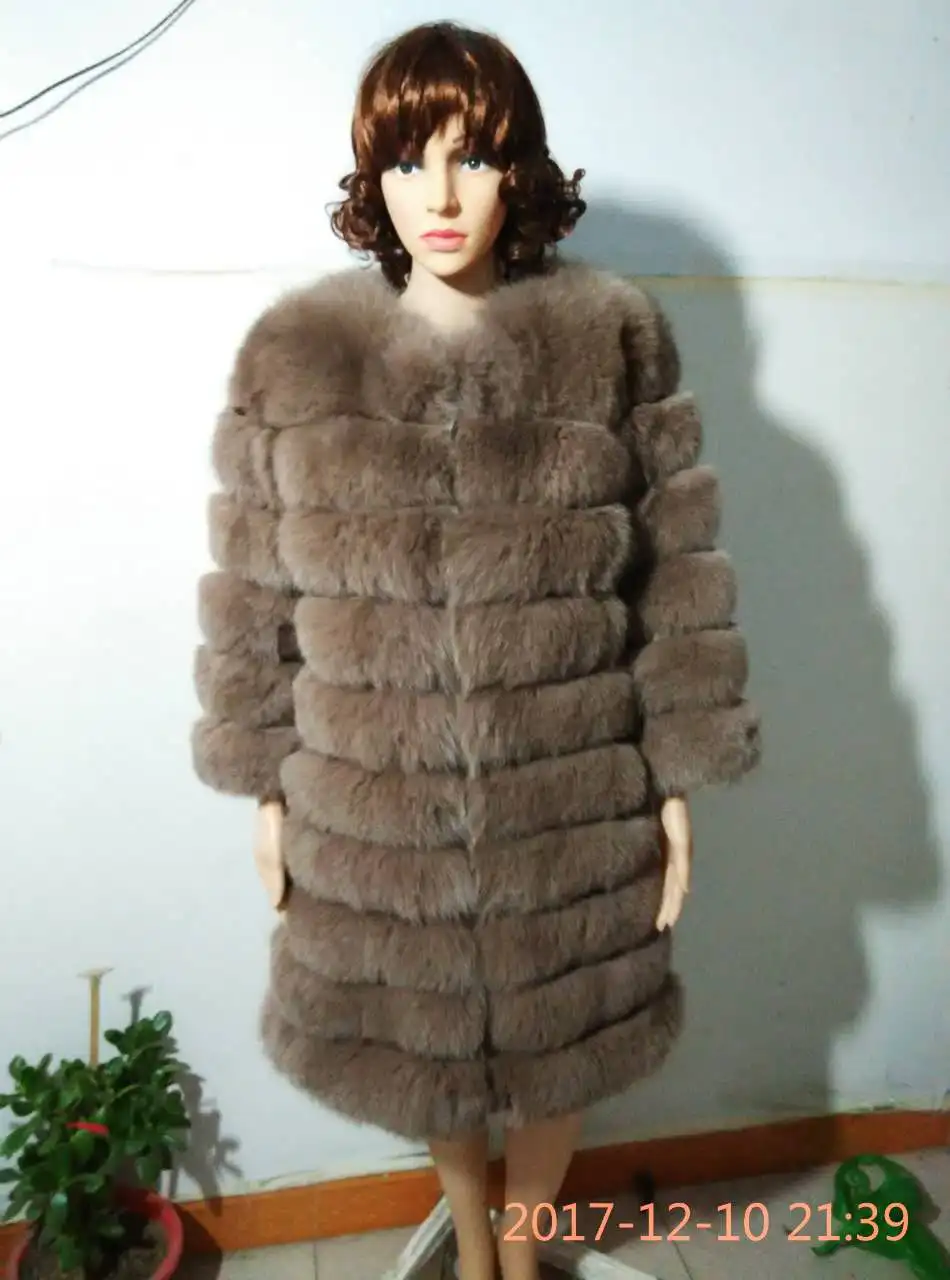 Jin Li Di Ang женское Новое толстое теплое меховое пальто с натуральным лисьим мехом