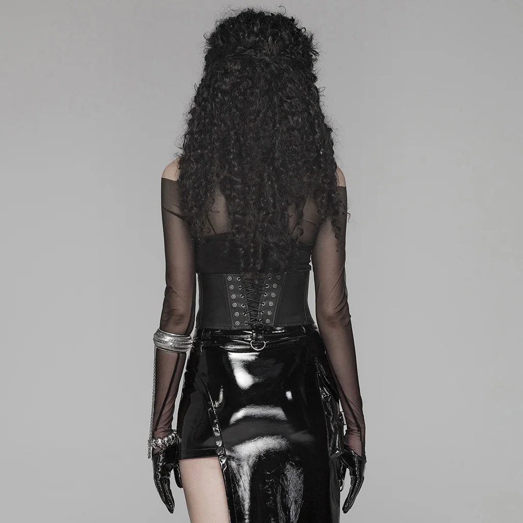 Женский сексуальный корсет в стиле панк рок модный Регулируемый из