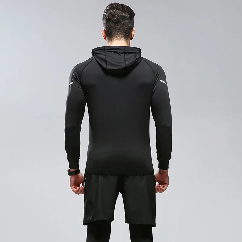 Мужская спортивная одежда для занятий спортом компрессионная фитнеса