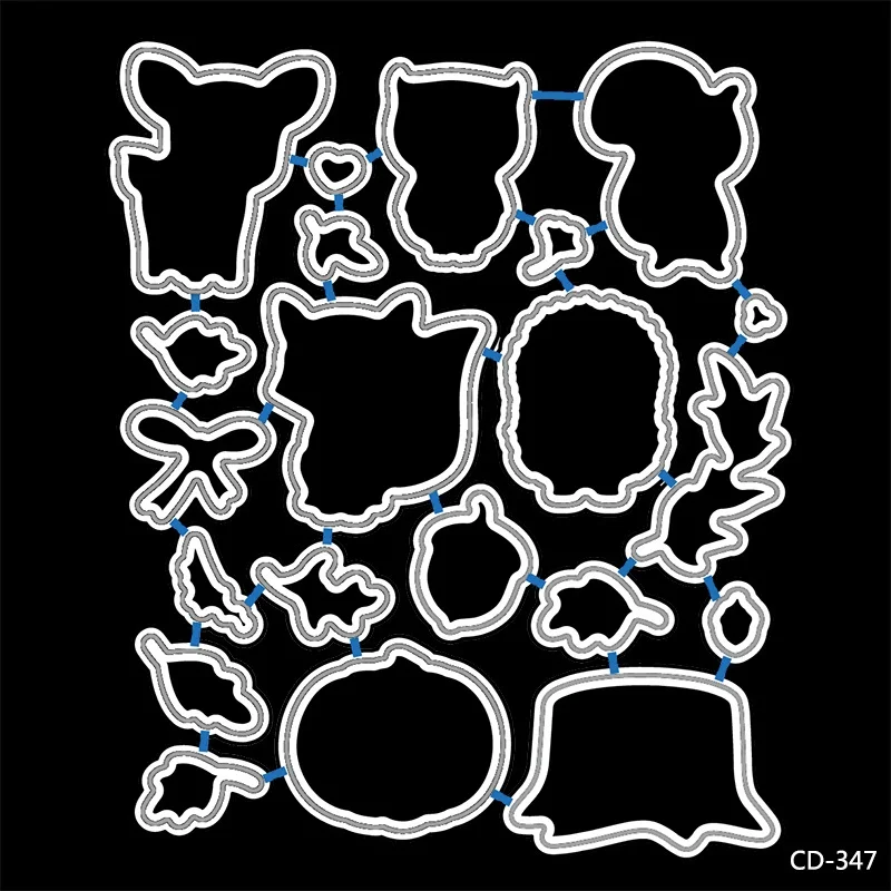 Новое поступление 2019 прозрачный силиконовый штамп с изображением лесных