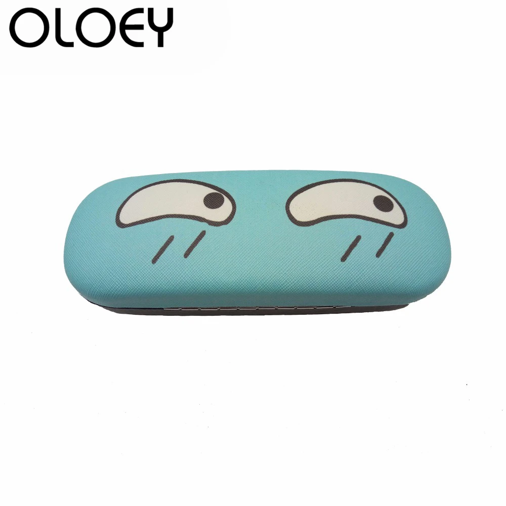 OLOEY Новое поступление Мультяшные солнцезащитные очки коробка PU Жесткий студент