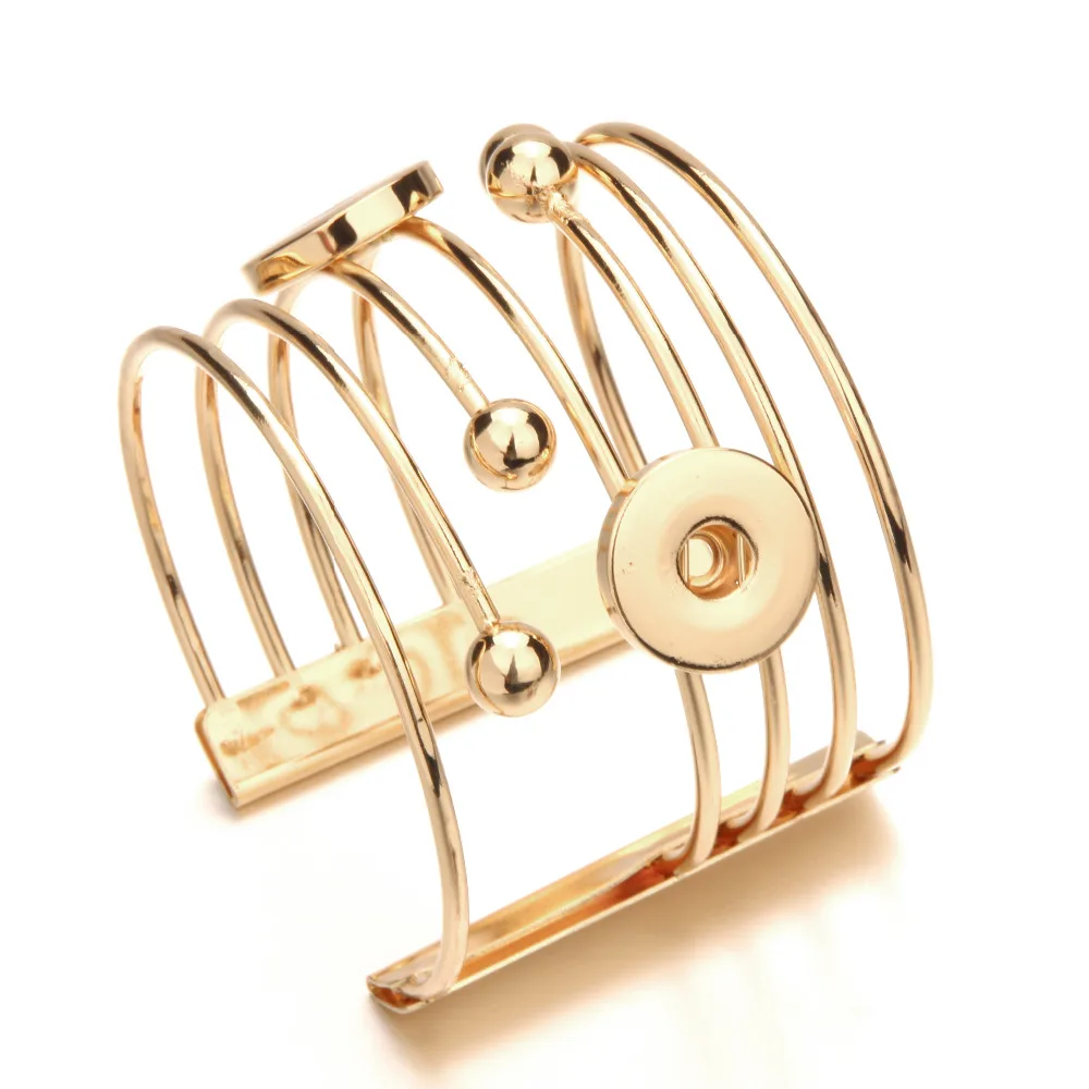 Кнопки Золотые украшения цинковый сплав Браслет манжета 3 Пуговицы оснастки