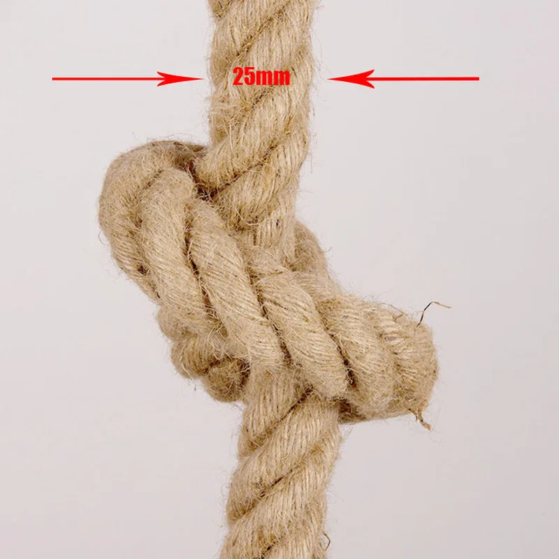 Креативная подвеска с пеньковой веревкой светильник s винтажный Лофт творческая