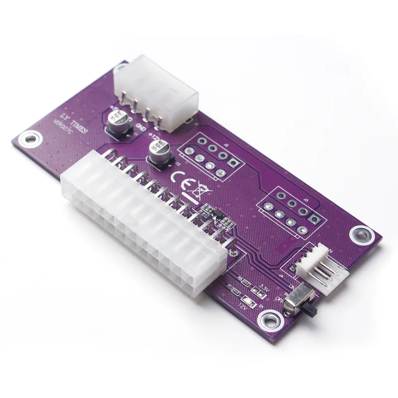 Настольный ATX 24Pin двойной блок питания Блок синхронизация стартер удлинитель