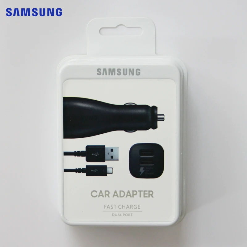 Оригинальное автомобильное зарядное устройство для быстрой зарядки samsung GALAXY S8 Plus S7 S6 G9200 W2017 C5 C9 Note 4 N9100 Note 7 C7 Pro EP-LN920