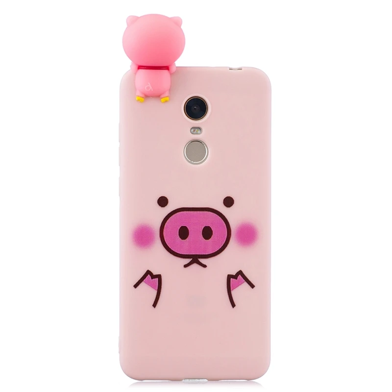 Чехол Etui для Xiaomi Redmi 5 Plus, чехол для Xiomi Redmi 5, 3D мультяшная панда, свинья, единорог, силиконовый чехол для Xiaomi Redmi 5 Plus, чехол