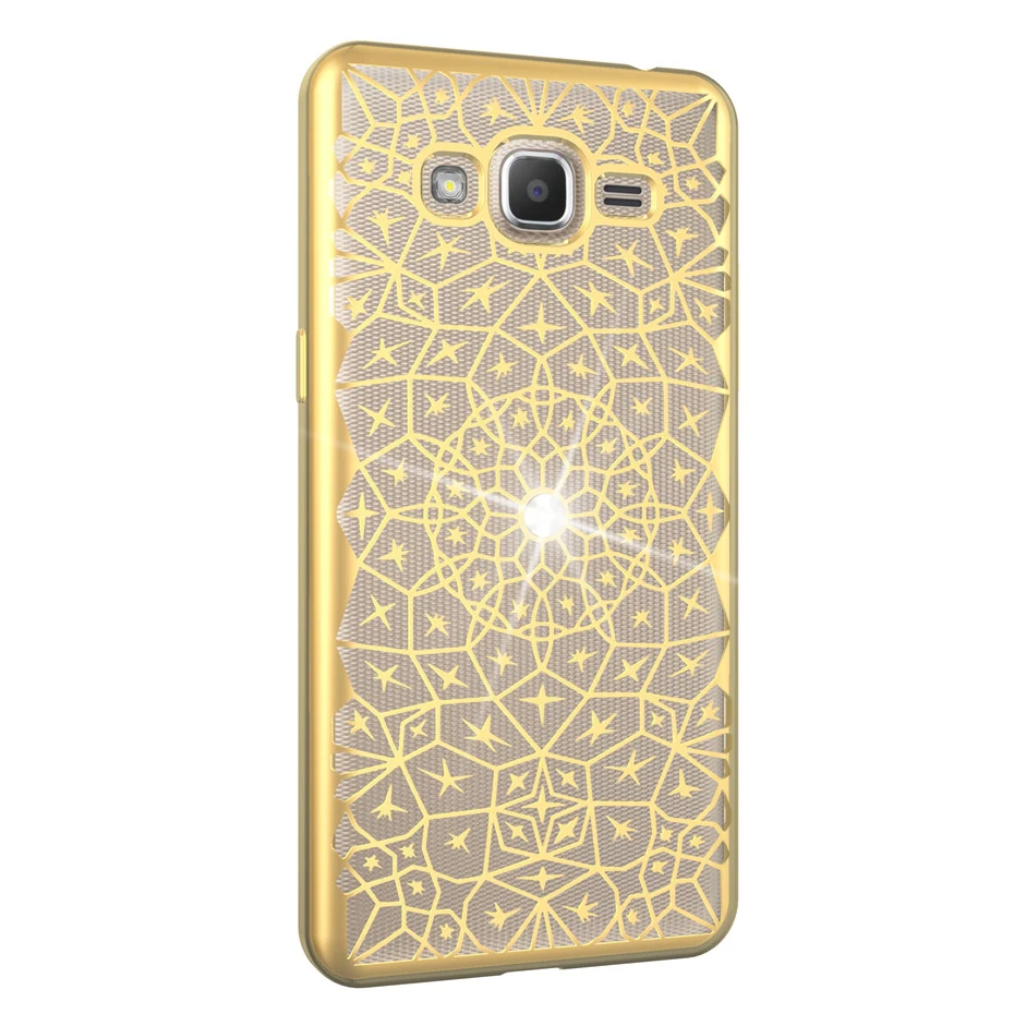 Dagudon мягкий чехол TPU для Samsung Galaxy J2 премьер G532 Роскошные Bling силиконовый Алмазный