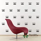 Набор из 35 упаковок, Наклейки на стены с усами и фанатами, украшения для дома, Наклейки на стены для детской комнаты, домашний декор, muursticker WA-3