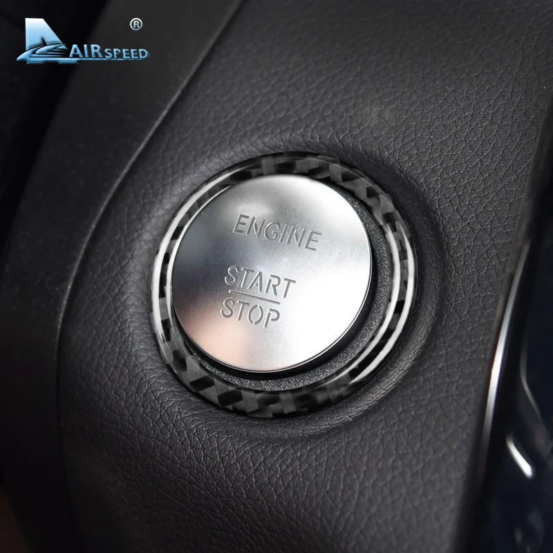 Airspeed для Mercedes Benz C Class W205 E W213 GLC Углеволокно Внутренняя Крышка зажигания двигателя