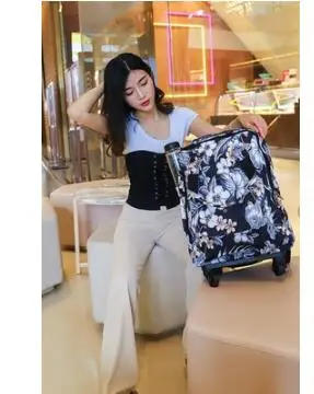 20 inch Багажные сумки для женщин, рюкзак на колесиках 20 дюймов, рюкзаки, размер кабины, сумки для переноски, дорожные сумки на колесиках, рюкзак, сумка - Цвет: 20 inch