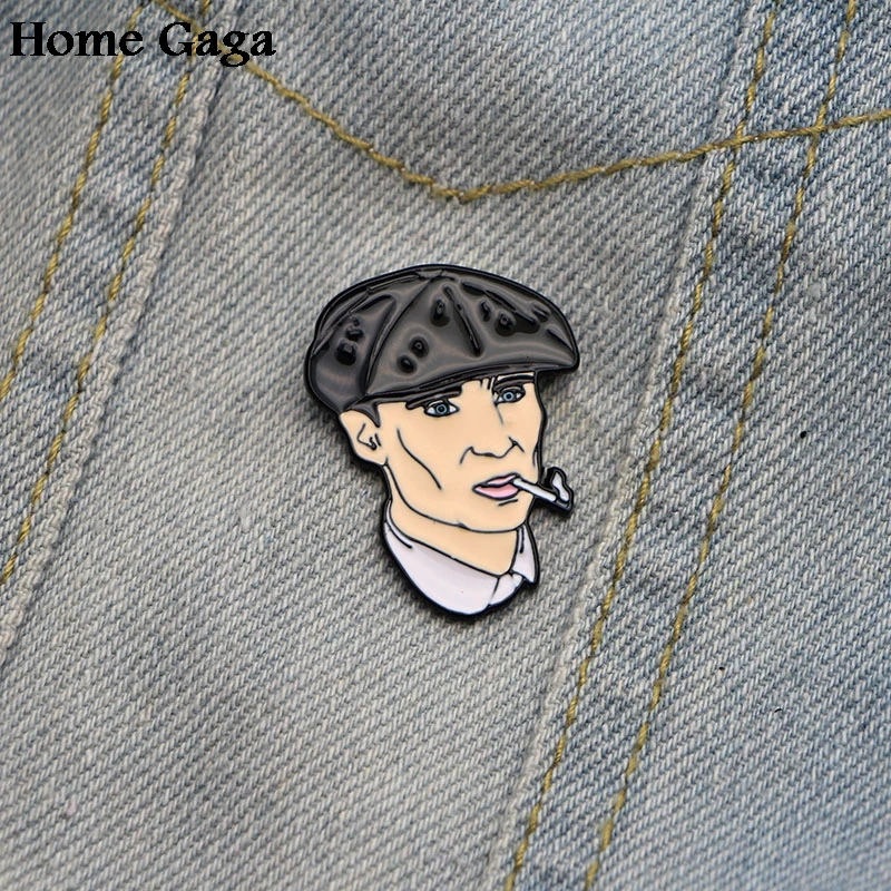 D0662 Homegaga Peaky Blinders цинковые шпильки для рюкзака одежды металлические медали значки