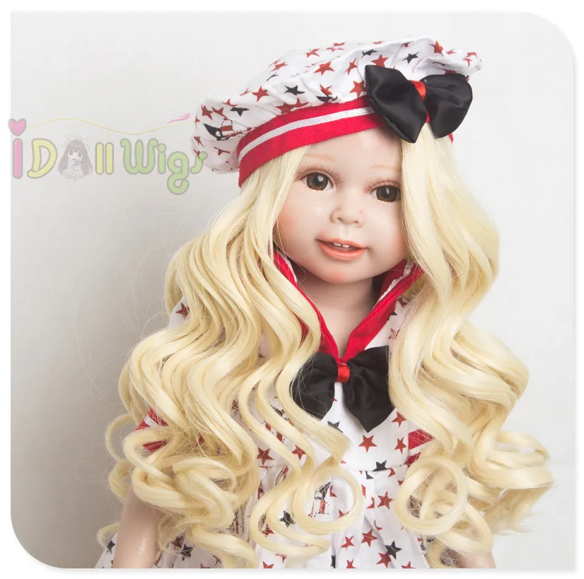 Парик для кукол термостойкая светильник ственная кожа головы американских