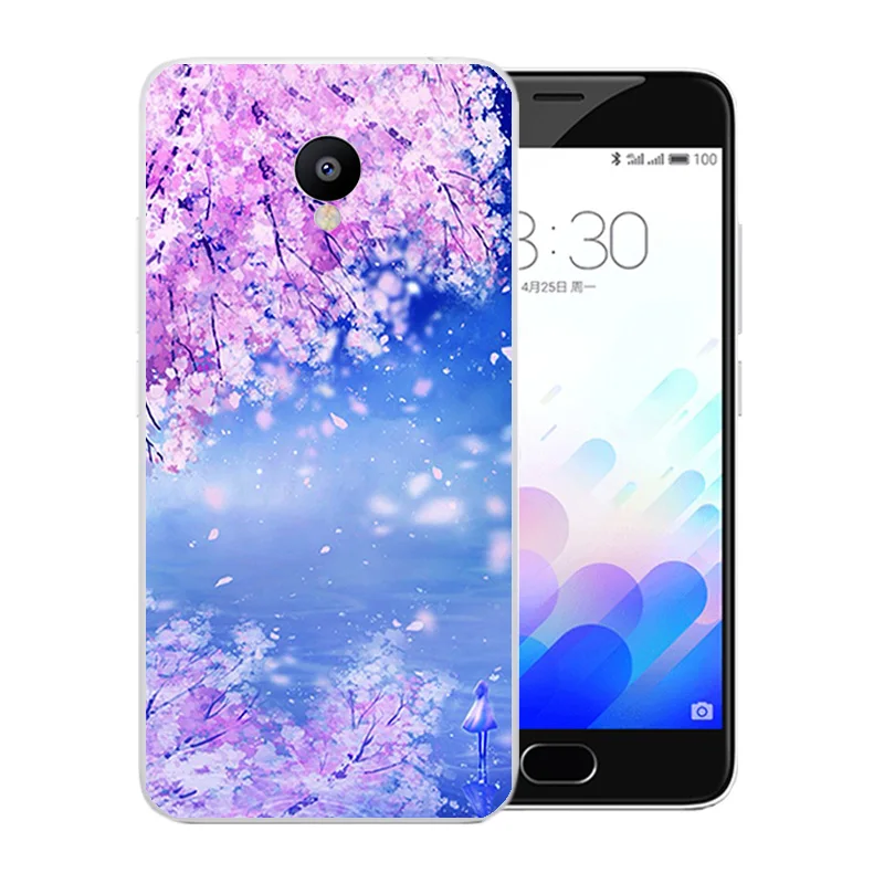 Мягкий ТПУ чехол для телефона Meizu M3 mini цветной 5 дюймов Meilan M3S полная защита Тонкий